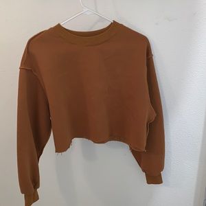 Fall cropped sweater